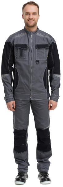 Костюм RONTA KS908 с БР (т.серый/черный)
