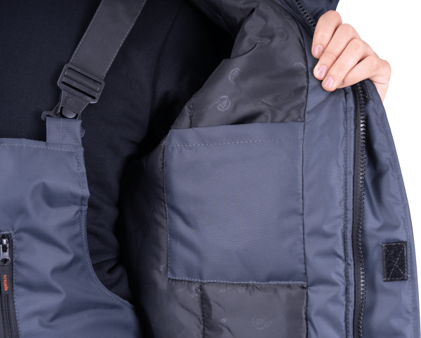 Куртка РОУД зимняя (т.серый/черный)