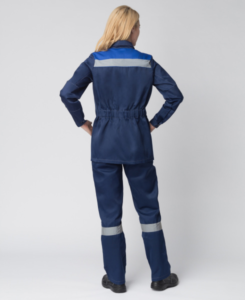 Костюм ВЕСНА-2 СОП NEW женский с ПК (т.синий/васильковый)
