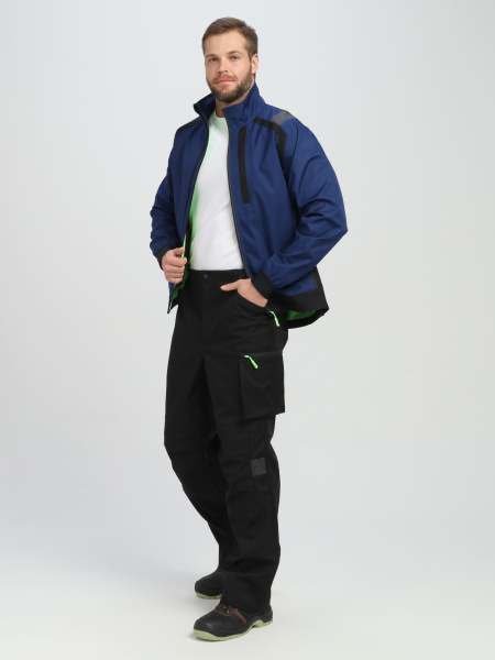 Куртка PROFLINE LEADER софтшел (синий/черный)