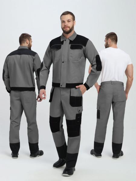 Костюм ВЕСТГАРД-1 с БР (т.серый/черный)