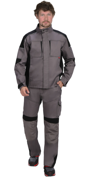 Куртка ЦИТРИН (серый/черный)