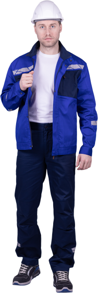 Куртка СТРОНГ ИМПОРТ (васильковый/т.синий)