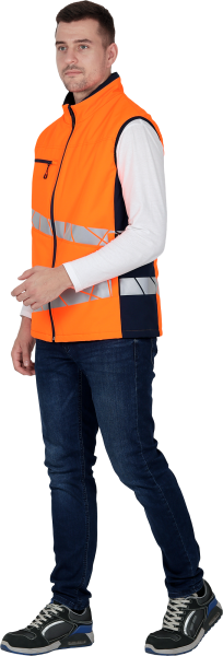 Жилет ACTIVE утепленный (оранжевый/синий)