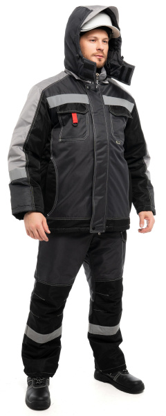Костюм ЮКОН-МЕМБРАНА с ПК зимний (серый)
