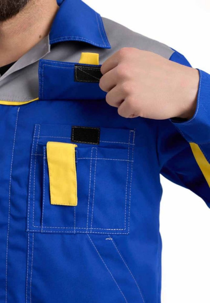 Костюм ДНЕПР Л10-КПК с ПК (васильковый/серый)