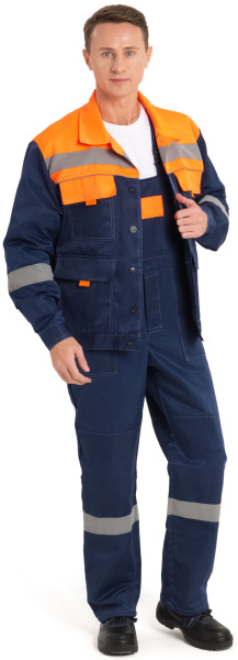 Костюм НОВА с СОП с ПК (т.синий/оранжевый)