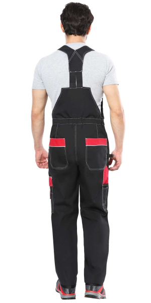 Полукомбинезон СИРИУС-АГАТ (черный/красный)