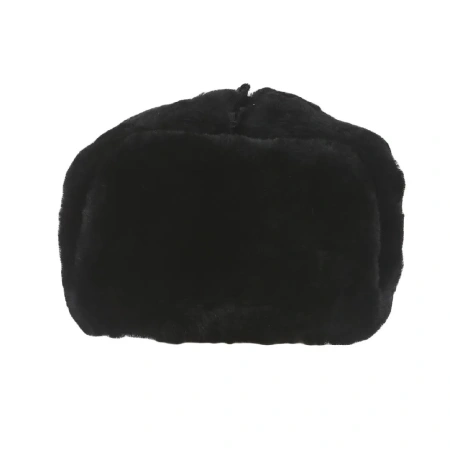 Шапка-ушанка цигейковая (черный)
