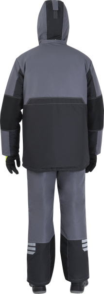 Куртка ЭДВАНС зимняя (серый/т.серый/лимон)