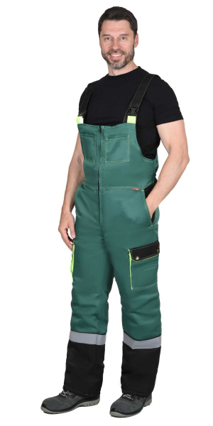 Костюм СИРИУС-ТИТАН зимний с ПК (зеленый/черный)