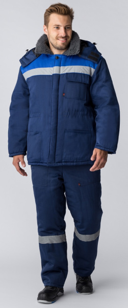 Костюм Т-УЛЬТРА-2 AR зимний с ПК (т.синий/васильковый)