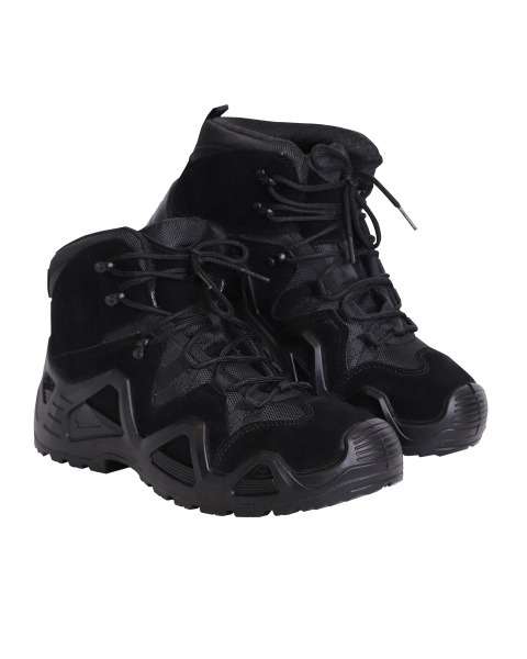 Ботинки СИРИУС-ДОЗОР ПУ-Нитрил замша (черный)