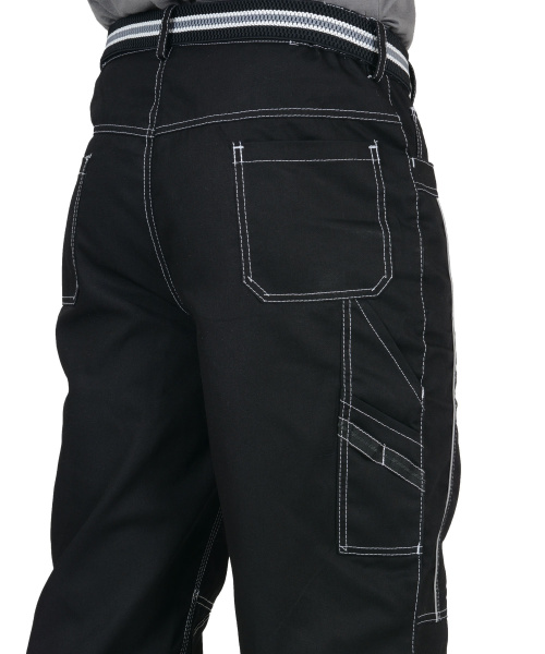 Брюки СИРИУС-ПРЕСТИЖ кант СВМ (черный)