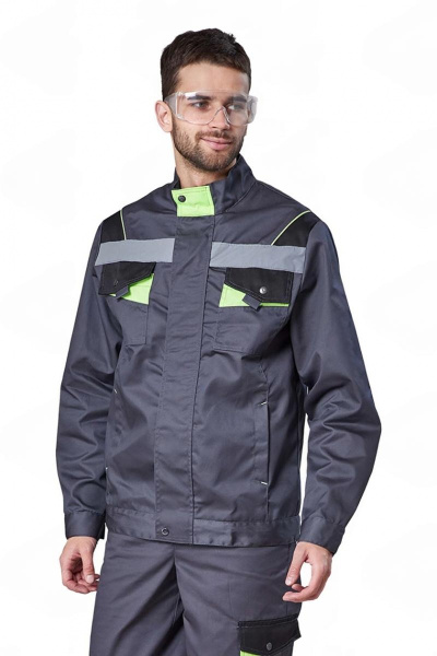 Куртка РЕСПЕКТ (серый/черный/лимонный)