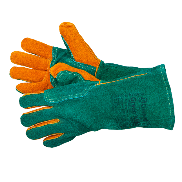 Краги ARGON WELDER из спилка с усилением (зеленый)