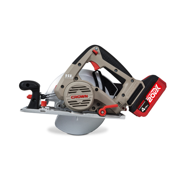 Аккумуляторная дисковая пила BL CROWN CT25002-165HX-4 BMC 20В B3+ 2х4.0Ач 4800об/мин