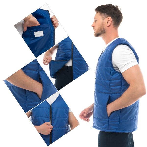 Жилет СТАНДАРТ зимний (васильковый)