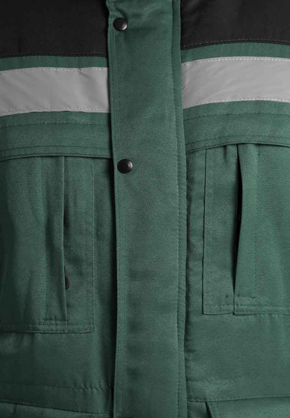 Костюм ЗИМНИК зимний с БР (т.зеленый/черный)