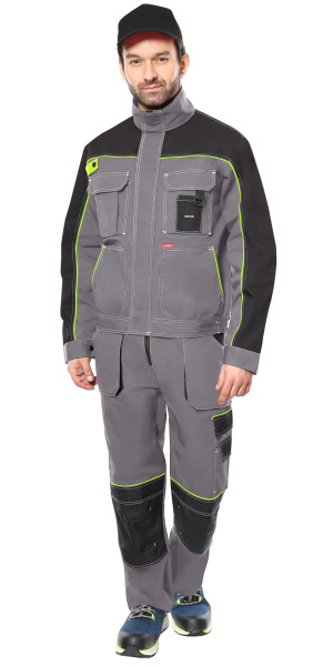 Куртка СИРИУС-АГАТ (серый/черный)