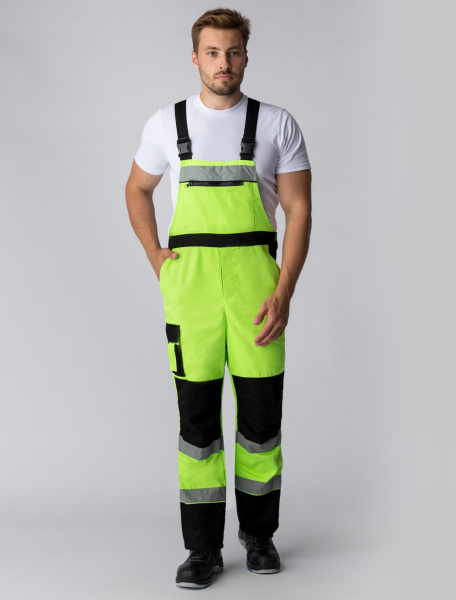 Костюм ДОРОЖНИК С-2 с ПК (лимонный/черный)