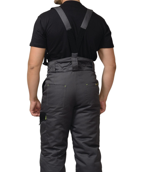 Костюм ХОВАРД зимний с БР (т.серый/черный/лимонный)