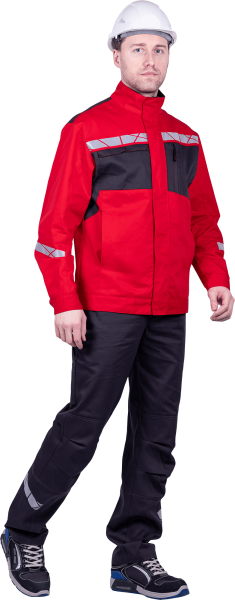 Куртка СТРОНГ ИМПОРТ (красный/серый)