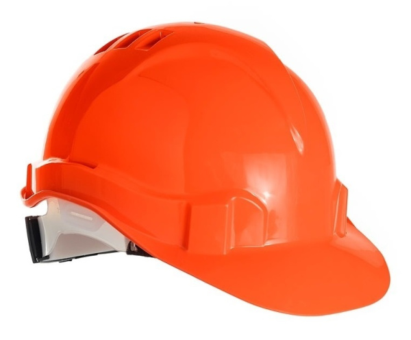 Каска ЕЛАНПЛАСТ ЕВРОПА-ЛЮКС с храповником (оранжевый)