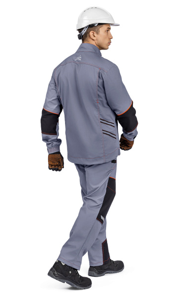 Костюм РИВЕР с БР (серый/черный/оранжевый)