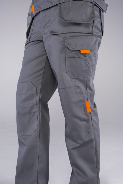 Костюм СОЮЗ-ПРОФЕССИОНАЛ-1 с БР (серый/св.серый/оранжевый)