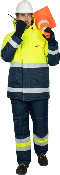 Костюм БРАЙТ зимний с ПК (желтый/синий)