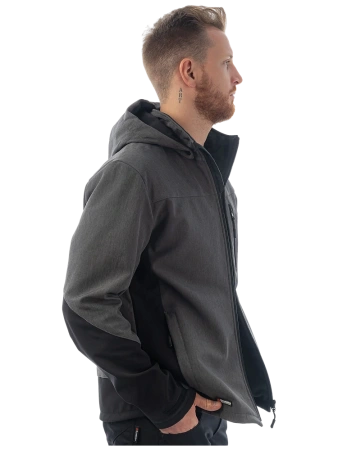 Куртка BRODEKS софтшелл KS 237 (серый меланж)