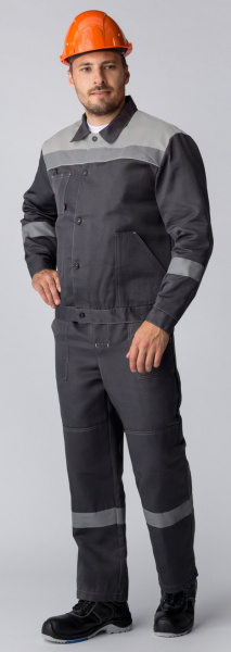 Костюм ЛИГОР-2 СОП с ПК (т.серый/св.серый)