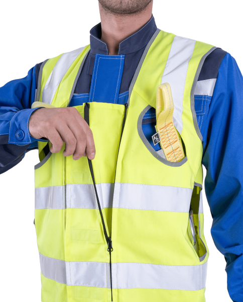 Жилет-накидка сигнальный для страховочной привязи