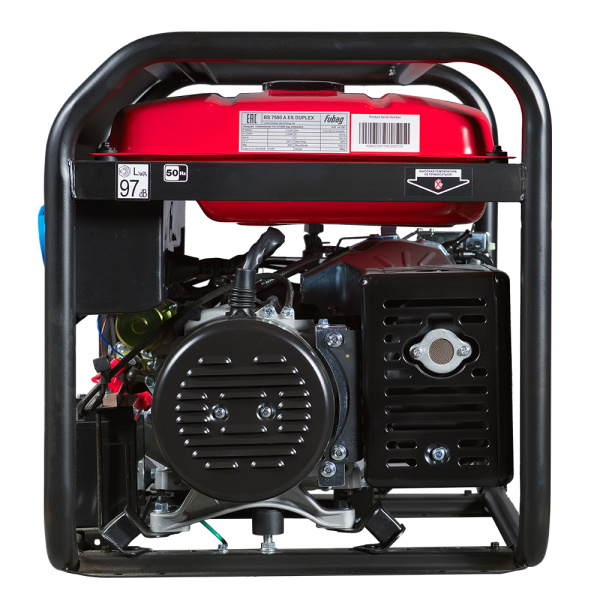 Бензиновый генератор с электростартером и коннектором автоматики FUBAG BS 7500 A ES DUPLEX