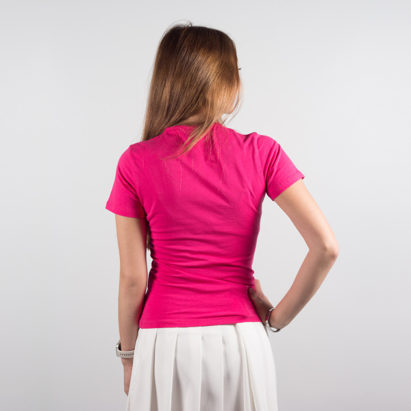 Футболка REDFORT женская стрейч (розовый)