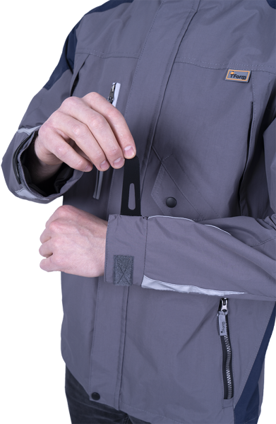 Куртка-штормовка РЕСПЕКТ (серый)