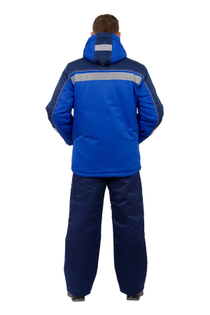 Куртка СТРАЙК зимняя (васильковый/т.синий)