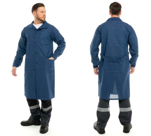 Халат ИТР бязь (синий)