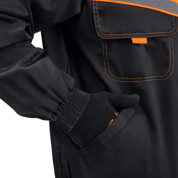 Костюм ЕНИСЕЙ с БР (черный/оранжевый)