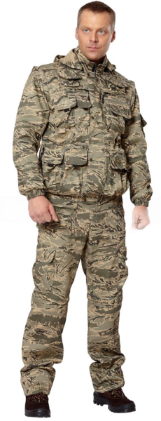 Костюм ХИЩНИК Рип-стоп с БР (КМФ серый пиксель)