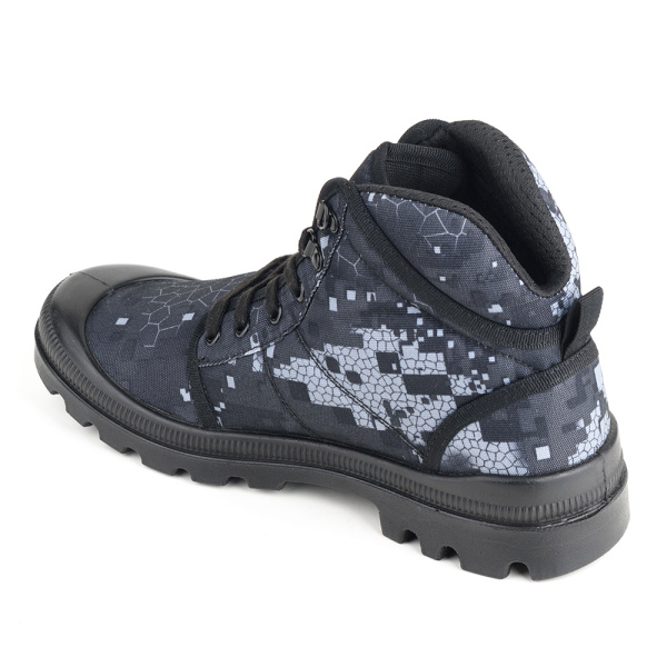 Ботинки ЛИДЕР 202 ПУ (черный кмф)