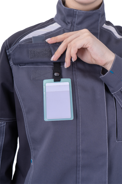 Куртка ТУРБО SAFETY женская (серый/т.серый)