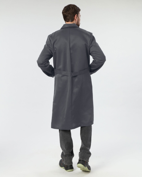 Халат ЛИГОР (т.серый/красный)