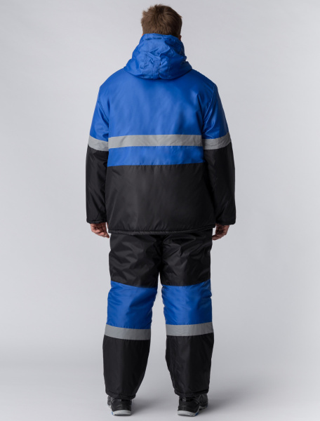 Костюм МЕГРЕС-2 СОП зимний с ПК (васильковый/черный)