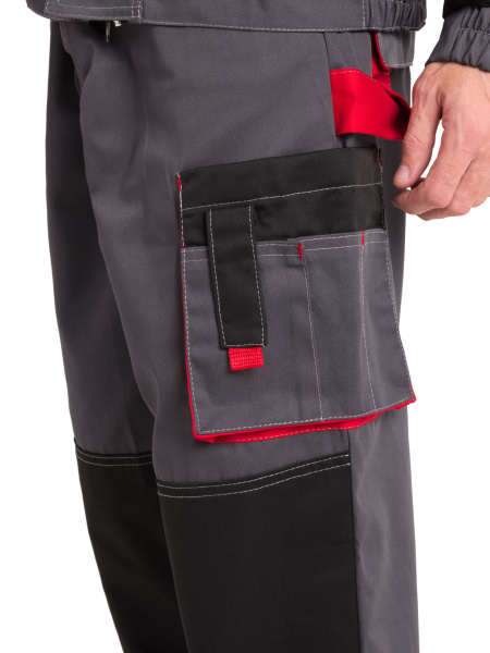 Костюм КОСТА, с БР (т. серый/чёрный/красный)