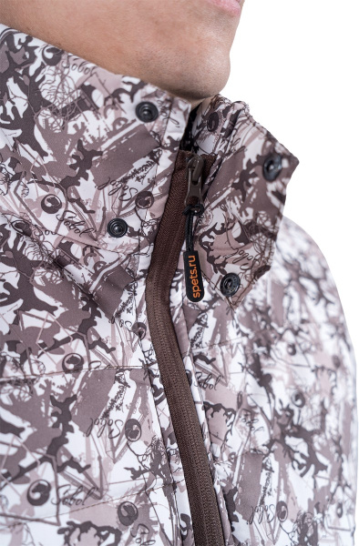 Жилет САТУРН зимний (бежевый/коричневый)