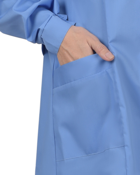 Халат женский с рельефами (голубой)