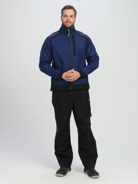 Куртка PROFLINE LEADER софтшел (синий/черный)