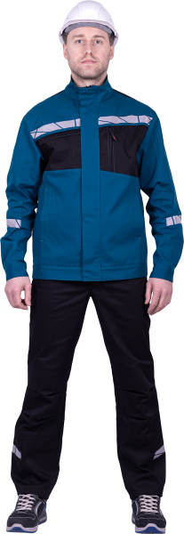 Куртка СТРОНГ ИМПОРТ (бирюзовый/черный)